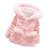 Baby Girls Winter Autumn Warm Hooded Jacket Coat (Pink, 4 Years) view 1