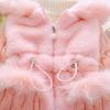 Baby Girls Winter Autumn Warm Hooded Jacket Coat (Pink, 4 Years) view 3
