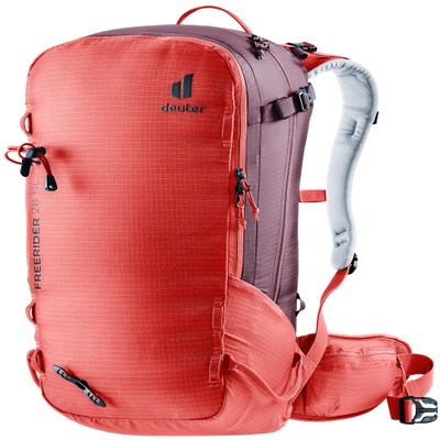 Deuter Freerider 28 SL Womens Ski Tour and Mountaineering Backpack - Currant-Maron