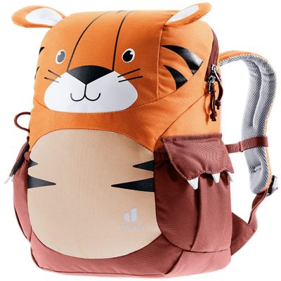 Deuter Kikki Kids' Backpack, Toddler Daypack for School, Travel & Hiking, Lightweight Bag for Boys & Girls Ages 3+ - Mandarine-Redwood