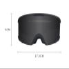QINQIN Winter ski Mirror Goggles Men and Women Card Other Mirrors Adult ski Equipment Set Full Set of Double Anti-Fog ski Glasses Outdoor Entertainment (Color : Black) view 2