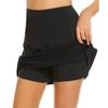 NaRHbrg Performance Sports Skorts for Women's Lightweight Golf Skirts Inner Shorts Tennis Running Workout Skorts Black view 2