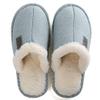 XYHYQA Men and Women Cotton Slippers Women's Autumn and Winter Plus Velvet Warm Couple Home Fur Wool Slippers Home ShoesCotton Slippers (Color : Blue, Shoe Size : 38) view 1