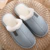 XYHYQA Men and Women Cotton Slippers Women's Autumn and Winter Plus Velvet Warm Couple Home Fur Wool Slippers Home ShoesCotton Slippers (Color : Blue, Shoe Size : 38) view 3