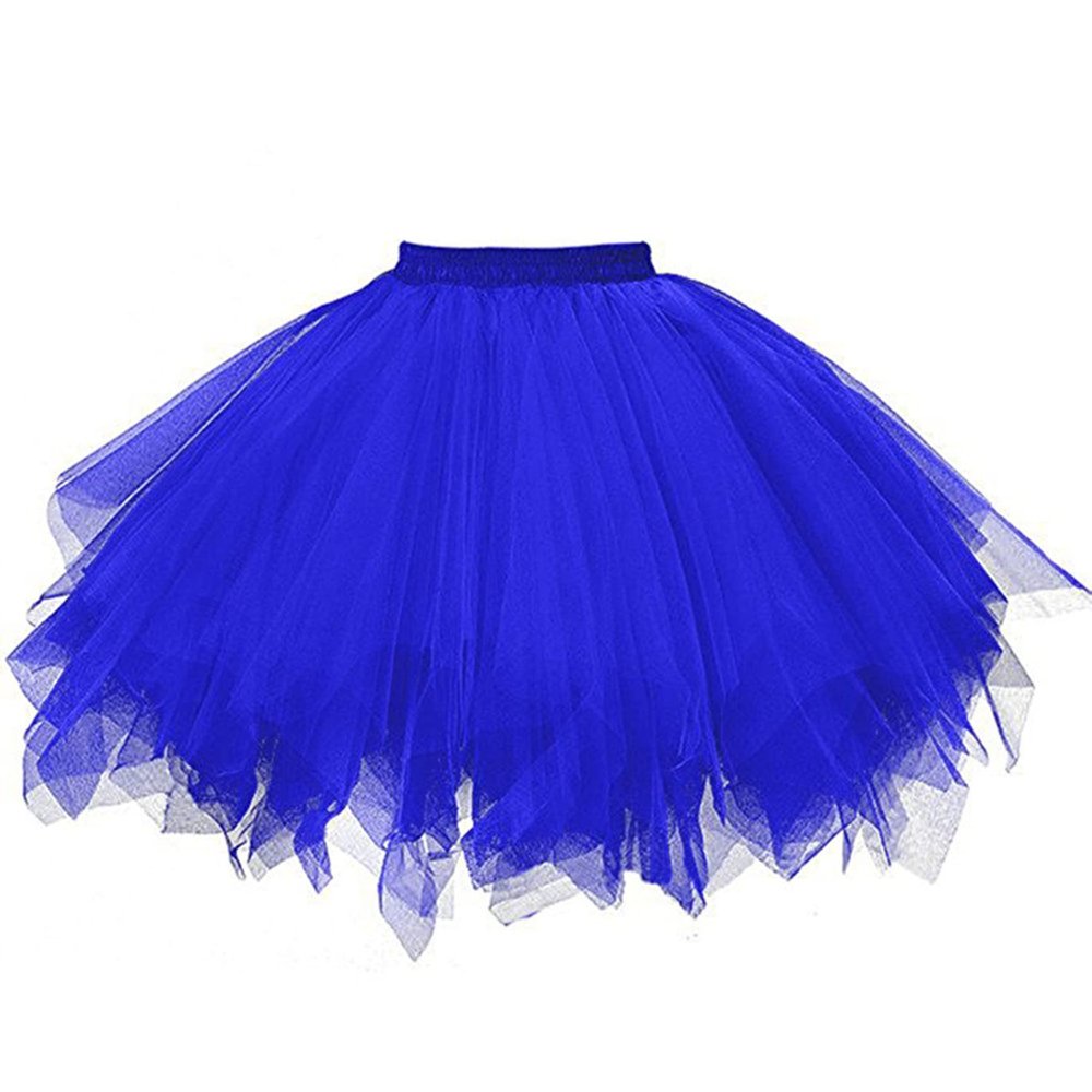Blue Tutu Skirt for Adults - Ballet Tutu Dress Up for Game, Party or Birthday Costume