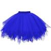 Blue Tutu Skirt for Adults - Ballet Tutu Dress Up for Game, Party or Birthday Costume view 1