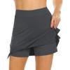 NaRHbrg Performance Sports Skorts for Women's Lightweight Golf Skirts Inner Shorts Tennis Running Workout Skorts Gray view 2