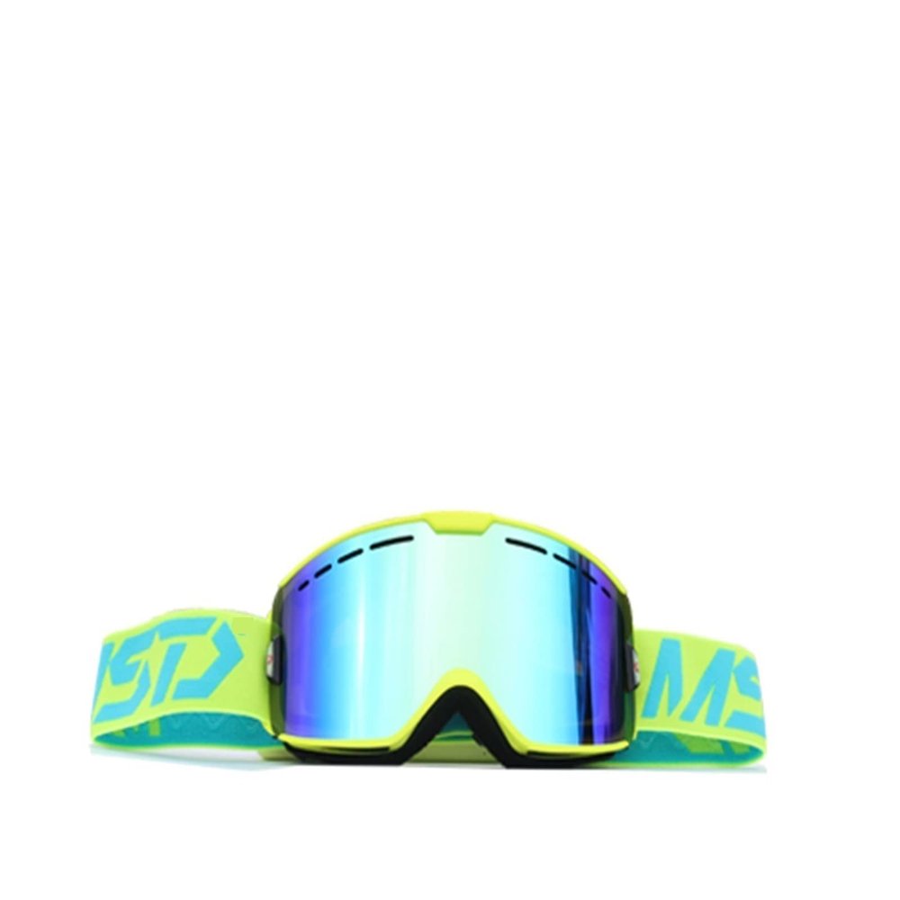 QINQIN Fit for Ski Goggles Double Layer Polarized Lens Skiing Anti-Fog UV400 Snow Goggles Lightweight Men and Women Ski Glasses (Color : Green ski Glasses)