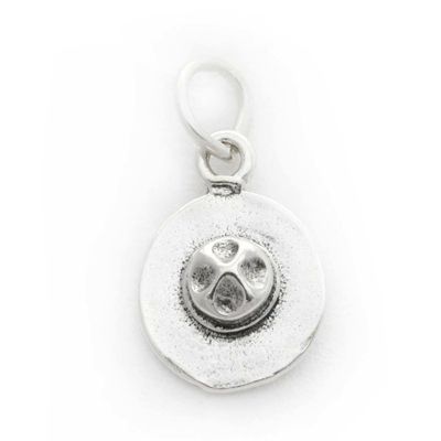 Charm - Sterling Silver - Jewelry - Pendant - Canada Mountie Forest Ranger Hat 3D