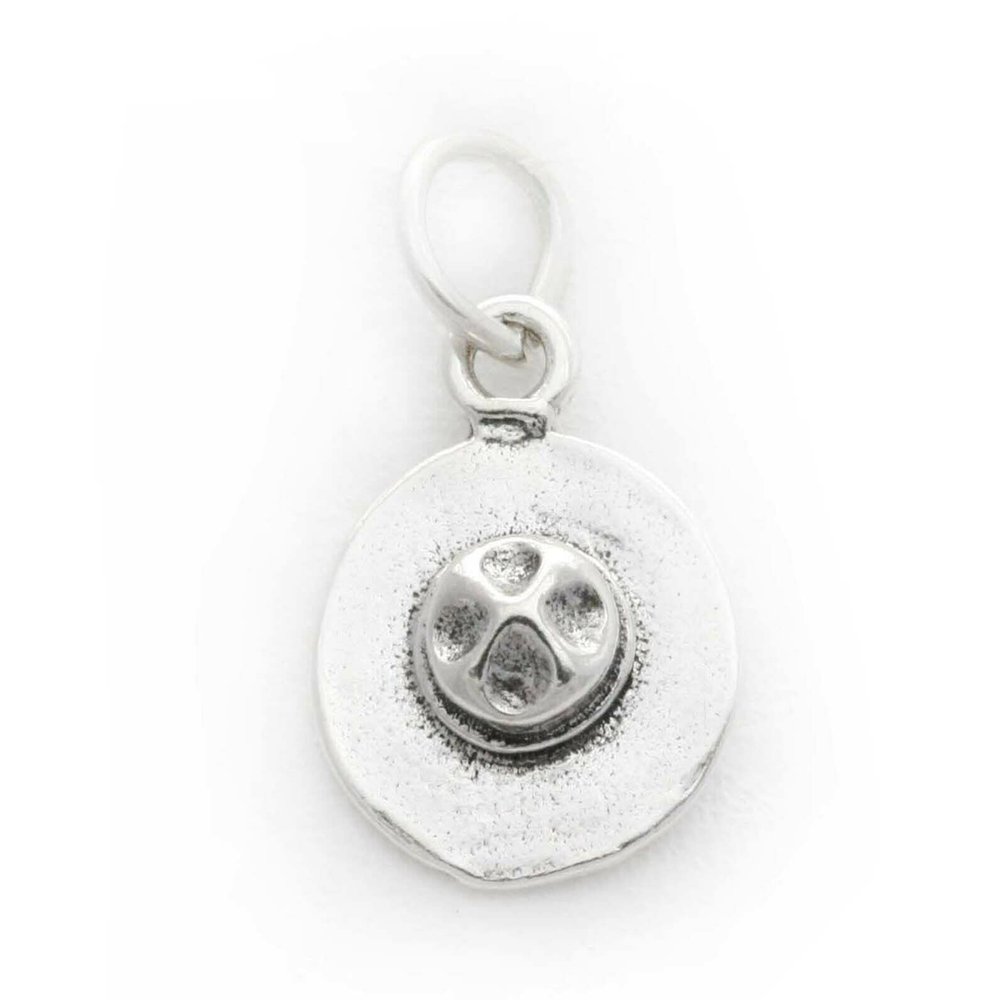 Charm - Sterling Silver - Jewelry - Pendant - Canada Mountie Forest Ranger Hat 3D