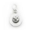 Charm - Sterling Silver - Jewelry - Pendant - Canada Mountie Forest Ranger Hat 3D view 1