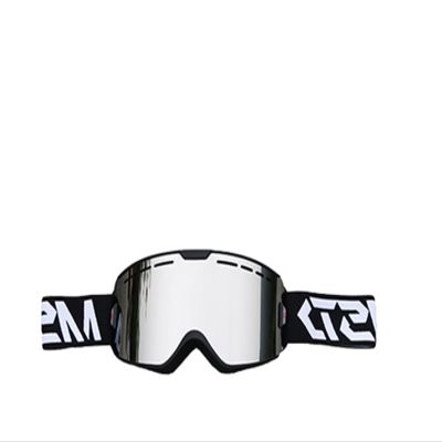 QINQIN Fit for Ski Goggles Double Layer Polarized Lens Skiing Anti-Fog UV400 Snow Goggles Lightweight Men and Women Ski Glasses (Color : Silver ski Glasses)