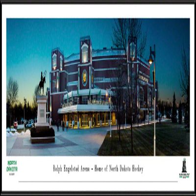 Ralph Engelstad Arena Home of North Dakota Hockey - Framed Print by Blakeway Panoramas