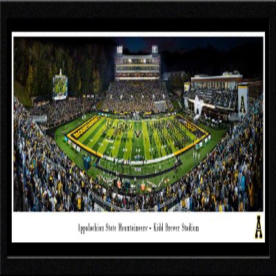 Appalachian State Football - 42x15.5-inch Single Mat, Select Framed Picture by Blakeway Panoramas