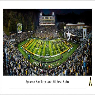 Appalachian State Football - Unframed 40 x 13.5 Poster by Blakeway Panoramas