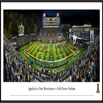 Appalachian State Football - 40.25x13.75-inch Standard Framed Print by Blakeway Panoramas