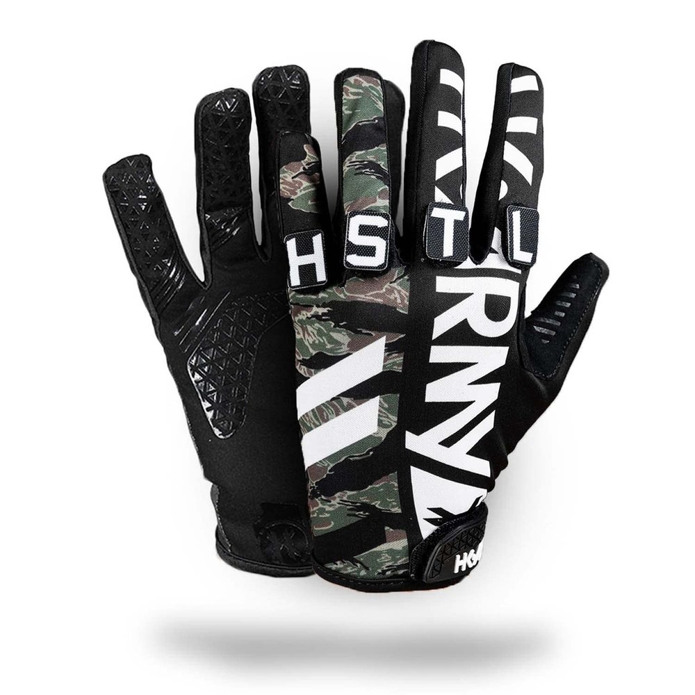 HK Army Paintball Freeline Knucklez Gloves (Large, Tigerstripe)