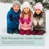 Brook + Bay Kids Gloves - Toddler Gloves - Winter Glove Kids - Kid Mittens - 3 Pack Boy Girl Knit Mittens for Snow view 2