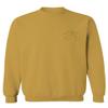 Graphic Printed Egyptian Egypt Ancient Anubis Horus Eye god King Gold Men's Crewneck Sweatshirt (Gold Large) view 1