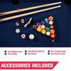 MD Sports 48 Inch 2 in 1 Swivel Combination Billiard and Foosball Game Table with Included Game Accessories,Black/Grey/White view 4