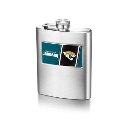 Jacksonville Jaguars 8-ounce Matte Finished Stainless Steel Hip Flask