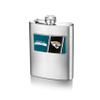 Jacksonville Jaguars 8-ounce Matte Finished Stainless Steel Hip Flask view 1