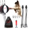 OHMYFIT Flex Double End Punching Bag: Easy Adjustable Tension and Height of Cords with Special Flex System for Men & Women! Boxing Speed Bag, Home Gym Exercise Equipment Set & Accessories - Round view 1
