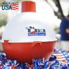 The Big Bobber Floating Cooler, Outdoors Floating Ice Chest, Portable Beverage Cooler, Keeps Drinks Cold, Red view 3