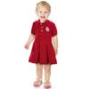 Little King NCAA Short Sleeve Infant and Toddler Girls Polo Dress-Oklahoma-Crimson-3T view 1