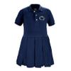 Little King NCAA Short Sleeve Infant and Toddler Girls Polo Dress-Penn State-Navy-4T view 2