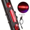 Bike Light Rear Tail Light LED USB Rechargeable Mountain Bike Cycling (Red) view 2