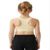 Kurve Girls Seamless Lightweight Stretchy Racerback Sports Bra, Nude, Age 4-8 view 1