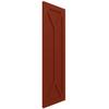 12"W x 52"H True Fit PVC San Carlos Mission Style Fixed Mount Shutters, Pepper Red (Per Pair - Hardware Not Included) view 2
