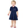 Little King NCAA Short Sleeve Infant and Toddler Girls Polo Dress-Penn State-Navy-3T view 1