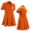 Little King NCAA Short Sleeve Infant and Toddler Girls Polo Dress-Clemson-Orange-12 Months view 3