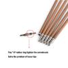 AMEYXGS 6/12 Pcs 31" Archery Carbon Arrow 340/400/500/600 Spine Wood Camo Carbon Shaft with Real Feather Fletching for Compound Recurve Bows (Spine 340, 12 pcs Orange) view 4