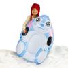 SnowCandy Inflatable Snow Bunny Snow Sled. Fun, Easy to use Winter sled. Easy Sure-Grip Handles Allows for Maximum Control Down The Slope. view 1