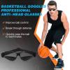 Weewooday 8 Pack Basketball Dribbling Goggles Adjustable Sport Training Glasses Black Dribble Goggles for Basketball Training Equipment for Men view 2