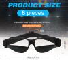Weewooday 8 Pack Basketball Dribbling Goggles Adjustable Sport Training Glasses Black Dribble Goggles for Basketball Training Equipment for Men view 3