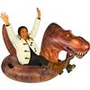 SnowCandy  Inflatable Heavy-Duty Snow Tubes Collection, Durable Cold-Resistant Winter Sledding Tubes for Kids & Adults (Multiple Styles Available) (42" T-Rex Dinosaur Snow Tube) view 1