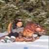 SnowCandy  Inflatable Heavy-Duty Snow Tubes Collection, Durable Cold-Resistant Winter Sledding Tubes for Kids & Adults (Multiple Styles Available) (42" T-Rex Dinosaur Snow Tube) view 3