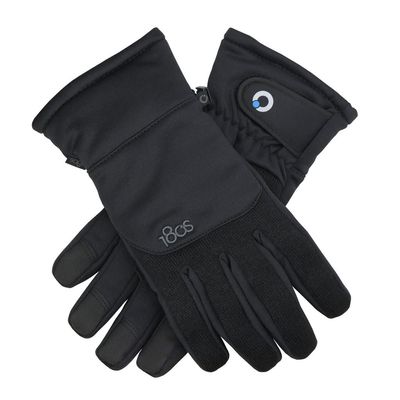 180s Men's Aztec Sweater-Knit Glove (Medium, Black)