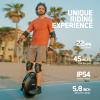 INMOTION V8S Electric Unicycle One Wheel Self Balancing Scooters for Adults,16 Inch Smart Electric Monowheel with 22 MPH, 30 Climbing Capacity & 47 Miles Mileages view 2