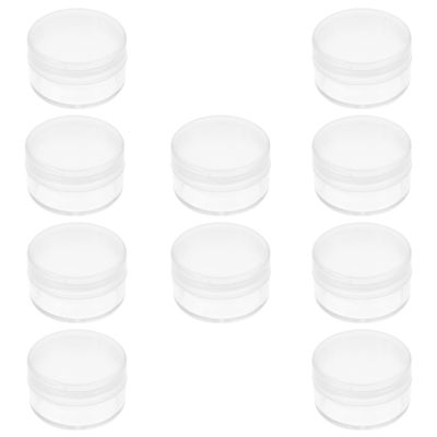Hemobllo Watch Parts Storage Box - 10 Pcs Watch Parts Box Plastic Storage Containers Clear Mini Round ES for Screws Watch Repair Tool, Diameter 30mm, Height 16mm