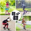 Adult/Kids Knee Pads Elbow Pads Wrist Guards Set for 3-8 Years, Child Protective Gear Set for Roller Skates, Cycling, BMX Bike, Skateboard, Inline Skating, Scooter Riding Sports Black S view 4