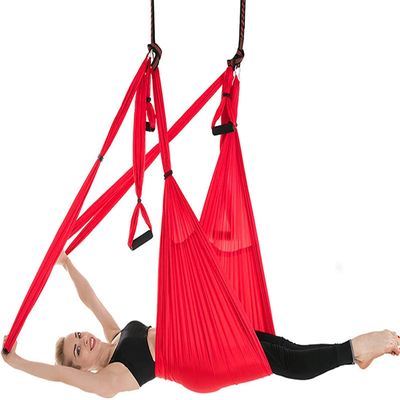 LJYT Yoga Swing,Aerial Yoga Swing Malleable Protect The Skin Strong Antigravity Yoga Hammock/Sling Tool for Gym (Color : B)
