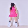 LOLANTA Girls,Big kid Sequins Dance Dress Sparkle Hip Hop Jazz Dance Outfits Sleeveless Top and Shorts (Rosered, 8-9Years) view 3
