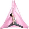 LJYT 4-7m Long, 2.8m Wide, Yoga Hammock Flying Hammock Swing Aerial Yoga Hammock with Carabiner & Daisy Chain for Yoga Pilates (Color : A, Size : 6M) view 1