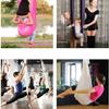 LJYT Yoga Hammock, Nylon Anti-Gravity Yoga Sling Equipment Set, Suitable for Yoga, Acrobatics, Circus Art, Aerial Dance (Color : Orange) view 2