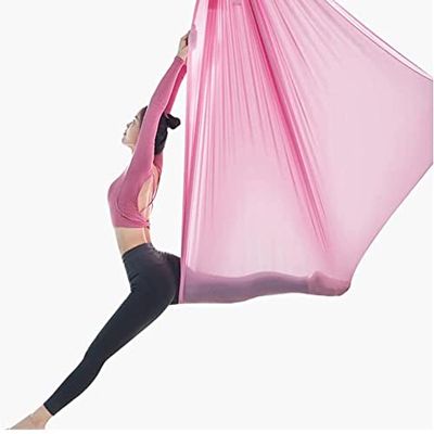 LJYT 5Meters Long Yoga Swing Kit Yoga Hammock Dance Yoga Yoga Acrobatic Silks Antigravity Yoga Hammock for Indoor Or Outdoor (Color : B)